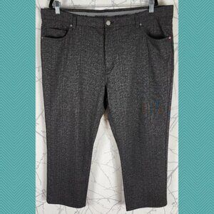 Jermyn & Bond Heathered Gray Straight Leg Trousers